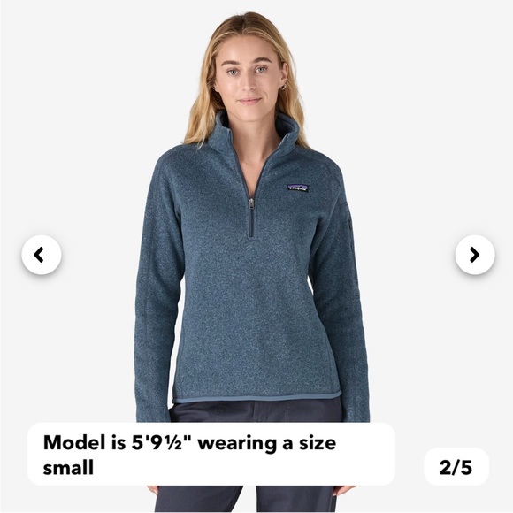 EUC—Women's Better Sweater® 1/4-Zip Fleece in Hawthorne Blue - Picture 2 of 9